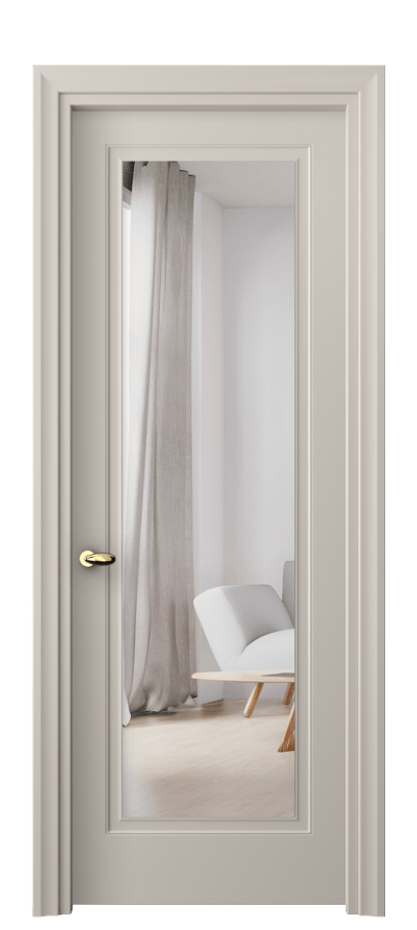 Дверь межкомнатная Esse 8503 Матовый светло-бежевый Двустороннее зеркало, триплекс Фигурный универсальный наличник МСБЖ Цена 50639 ₽ Наличники уже входят в базовый комплект. Фабрика дверей Волховец 8 (800) 551 43 19 Межкомнатная дверь Esse 8503 Матовый светло-бежевый Двустороннее зеркало, триплекс Цена 50639 ₽ | Volhovec