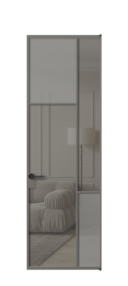 Дверь межкомнатная Мозаик АЛПЛ041.10 Алюминий классический серый Сатинированное серое стекло, триплекс, 6 мм + Прозрачное серое стекло, триплекс Без короба АКЛС Цена 165870 Стоимость комплекта двери включает:
1. Полотно (600/650/700/750/800/850/900/950*2000-2400 мм).
2. Короб
3. Комплект фурнитуры (2 торцевые петли и магнитный замок с ответной планкой). Фабрика дверей Волховец 8 (800) 551 43 19 Межкомнатная дверь Мозаик АЛПЛ041.10 Алюминий классический серый Сатинированное серое стекло, триплекс, 6 мм + Прозрачное серое стекло, триплекс Цена 165870 ₽ | Volhovec