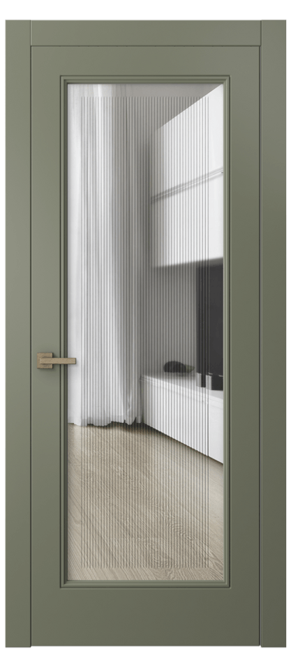 Дверь межкомнатная Linea 8300 Матовый оливковый тёмный Прозрачное стекло с гравировкой "Каннелюры", триплекс Гладкий компланарный наличник МОТ* Цена 66959 ₽ Наличники уже входят в базовый комплект. Фабрика дверей Волховец 8 (800) 551 43 19 Межкомнатная дверь Linea 8300 Матовый оливковый тёмный Прозрачное стекло с гравировкой "Каннелюры", триплекс Цена 66959 ₽ | Volhovec
