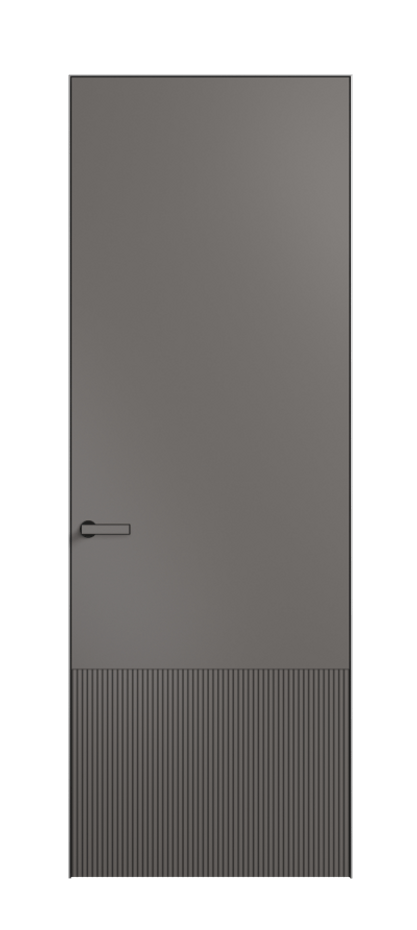 Дверь межкомнатная Velvet 8202 Матовый классический серый. Скрытый короб Черный Цена 48951 . Фабрика дверей Волховец 8 (800) 551 43 19 Межкомнатная дверь Velvet 8202 Матовый классический серый. Цена 48951 | Volhovec
