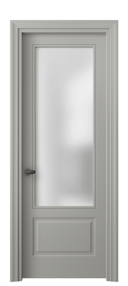 Дверь межкомнатная Esse 8542 Матовый нейтральный серый Сатинированное стекло Фигурный универсальный наличник МНСР Цена 66099 ₽ Наличники уже входят в базовый комплект. Фабрика дверей Волховец 8 (800) 551 43 19 Межкомнатная дверь Esse 8542 Матовый нейтральный серый Сатинированное стекло Цена 66099 ₽ | Volhovec