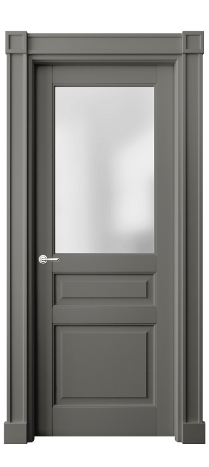 Дверь межкомнатная Тоскана Плано 6304 Матовый классический серый Сатинированное стекло Гладкие пилястры с квадратными розетками МКЛС Цена 131839 ₽ Наличники уже входят в базовый комплект. Фабрика дверей Волховец 8 (800) 551 43 19 Межкомнатная дверь Тоскана Плано 6304 Матовый классический серый Сатинированное стекло Цена 131839 ₽ | Volhovec