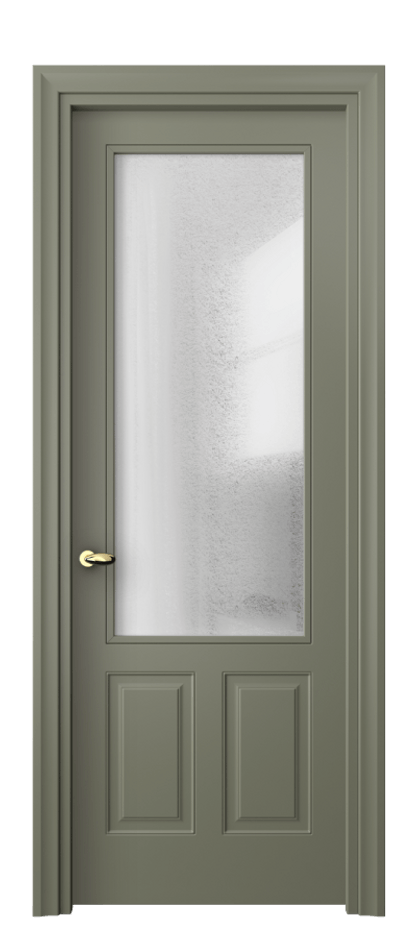 Дверь межкомнатная Esse 8522 Матовый оливковый тёмный Фактурное стекло "Лёд", триплекс Фигурный универсальный наличник МОТ Цена 76299 ₽ Наличники уже входят в базовый комплект. Фабрика дверей Волховец 8 (800) 551 43 19 Межкомнатная дверь Esse 8522 Матовый оливковый тёмный Фактурное стекло "Лёд", триплекс Цена 76299 ₽ | Volhovec