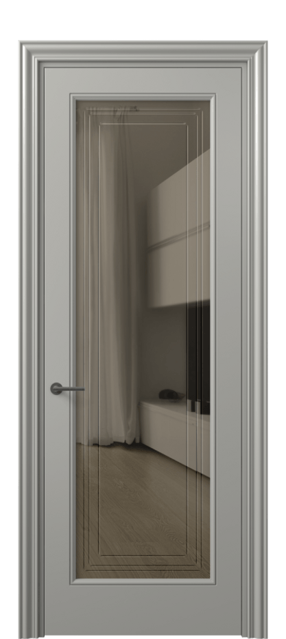 Дверь межкомнатная Mascot 8400 Матовый нейтральный серый Прозрачное бронзовое стекло с гравировкой "Грани", триплекс Фигурный наличник МНСР Цена 65999 ₽ Наличники уже входят в базовый комплект. Фабрика дверей Волховец 8 (800) 551 43 19 Межкомнатная дверь Mascot 8400 Матовый нейтральный серый Прозрачное бронзовое стекло с гравировкой "Грани", триплекс Цена 65999 ₽ | Volhovec