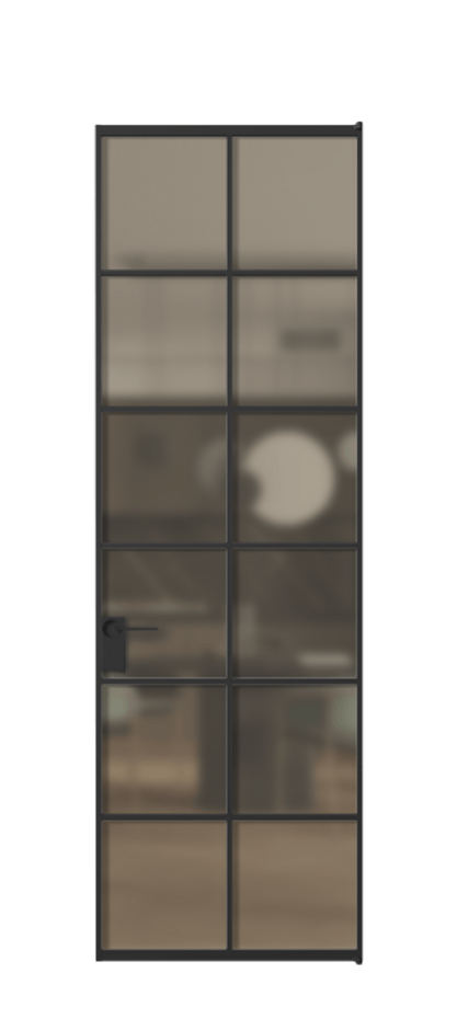 Алюминиевая дверь АЛПЛ040.05 Алюминий Черный Сатинированное бронзовое стекло, триплекс. Без короба чер Цена 111612 Стоимость комплекта двери включает:
1. Полотно (600/650/700/750/800/850/900/950*2000-2400 мм).
2. Короб
3. Комплект фурнитуры (2 торцевые петли и магнитный замок с ответной планкой). Фабрика дверей Волховец 8 (800) 551 43 19 Алюминиевая дверь АЛПЛ040.05 Алюминий Черный Сатинированное бронзовое стекло, триплекс Цена 111612 | Volhovec