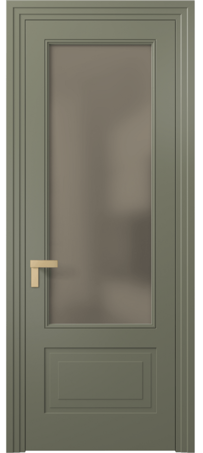 Дверь межкомнатная Rocca 8342 Матовый оливковый тёмный Сатинированное бронзовое стекло, триплекс, 8 мм Каскадный компланарный наличник МОТ Цена 77899 ₽ Наличники уже входят в базовый комплект. Фабрика дверей Волховец 8 (800) 551 43 19 Межкомнатная дверь Rocca 8342 Матовый оливковый тёмный Сатинированное бронзовое стекло, триплекс, 8 мм Цена 77899 ₽ | Volhovec