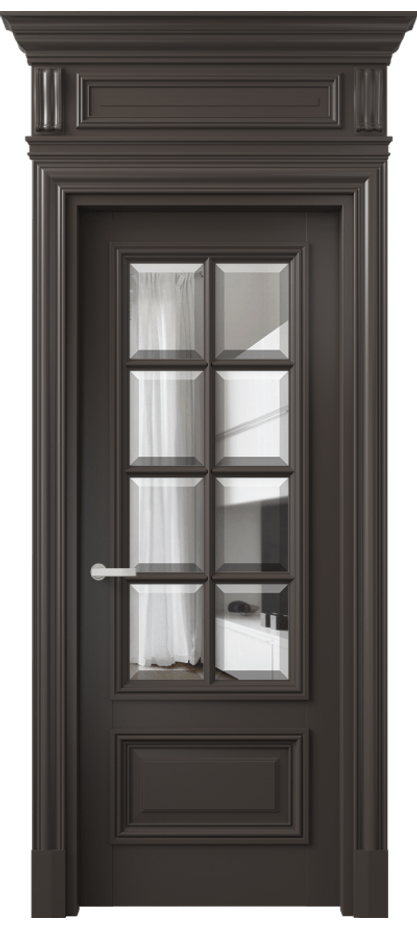 Дверь межкомнатная Antique 7316 Бук антрацит Прозрачное стекло с фацетом КЭП + Объёмный фриз + Карниз БАН Цена 184009 ₽ Наличники уже входят в базовый комплект. Фабрика дверей Волховец 8 (800) 551 43 19 Межкомнатная дверь Antique 7316 Бук антрацит Прозрачное стекло с фацетом Цена 184009 ₽ | Volhovec