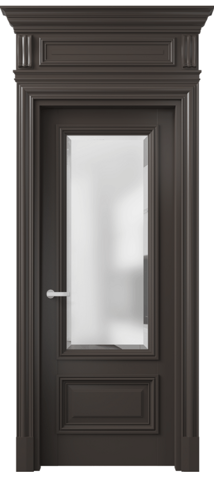 Дверь межкомнатная Антик 7306 Матовый антрацит Сатинированное стекло с фацетом КЭП + Объёмный фриз + Карниз МАН Цена 163659 ₽ Наличники уже входят в базовый комплект. Фабрика дверей Волховец 8 (800) 551 43 19 Межкомнатная дверь Антик 7306 Матовый антрацит Сатинированное стекло с фацетом Цена 163659 ₽ | Volhovec