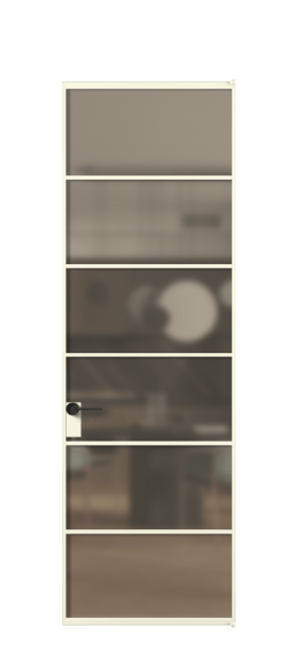 Алюминиевая дверь АЛПЛ040.04 Алюминий молочно-белый Сатинированное бронзовое стекло, триплекс. Без короба АМБ Цена 6700 Стоимость комплекта двери включает:
1. Полотно (600/650/700/750/800/850/900/950*2000-2400 мм).
2. Короб
3. Комплект фурнитуры (2 торцевые петли и магнитный замок с ответной планкой). Фабрика дверей Волховец 8 (800) 551 43 19 Алюминиевая дверь АЛПЛ040.04 Алюминий молочно-белый Сатинированное бронзовое стекло, триплекс Цена 6700 | Volhovec