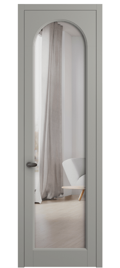 Дверь межкомнатная Палаццо 6804 Матовый нейтральный серый Двустороннее зеркало, триплекс 0536 МНСР Цена 99029 ₽ Наличники уже входят в базовый комплект. Фабрика дверей Волховец 8 (800) 551 43 19 Межкомнатная дверь Палаццо 6804 Матовый нейтральный серый Двустороннее зеркало, триплекс Цена 99029 ₽ | Volhovec