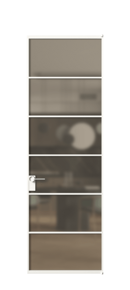 Алюминиевая дверь АЛПЛ040.04 Алюминий Белый Сатинированное бронзовое стекло, триплекс. Без короба бел Цена 123630 Стоимость комплекта двери включает:
1. Полотно (600/650/700/750/800/850/900/950*2000-2400 мм).
2. Короб
3. Комплект фурнитуры (2 торцевые петли и магнитный замок с ответной планкой). Фабрика дверей Волховец 8 (800) 551 43 19 Алюминиевая дверь АЛПЛ040.04 Алюминий Белый Сатинированное бронзовое стекло, триплекс Цена 123630 | Volhovec