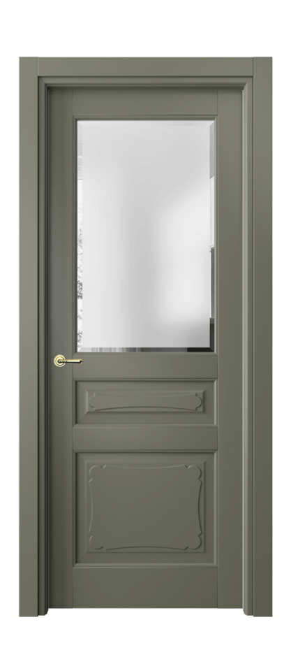 Дверь межкомнатная Тоскана Элегантэ 6324 Матовый оливковый тёмный Сатинированное стекло с фацетом Гладкий наличник МОТ Цена 103199 ₽ Наличники уже входят в базовый комплект. Фабрика дверей Волховец 8 (800) 551 43 19 Межкомнатная дверь Тоскана Элегантэ 6324 Матовый оливковый тёмный Сатинированное стекло с фацетом Цена 103199 ₽ | Volhovec