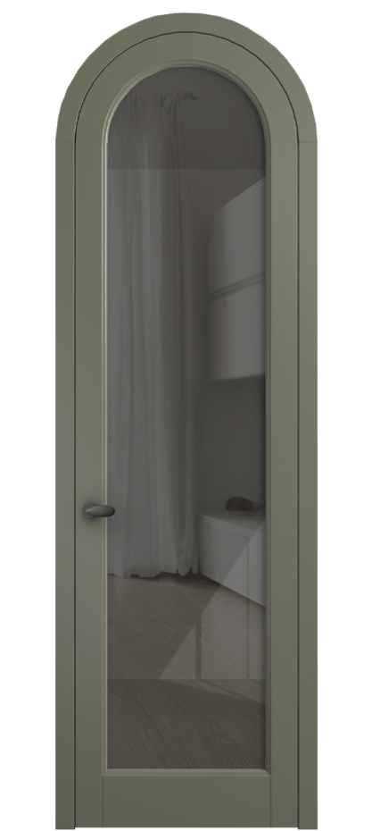 Дверь межкомнатная Палаццо 6814 Матовый оливковый тёмный Рефлективное серое стекло "Стопсол", калёное 0536R МОТ Цена 133159 ₽ Наличники уже входят в базовый комплект. Фабрика дверей Волховец 8 (800) 551 43 19 Межкомнатная дверь Палаццо 6814 Матовый оливковый тёмный Рефлективное серое стекло "Стопсол", калёное Цена 133159 ₽ | Volhovec