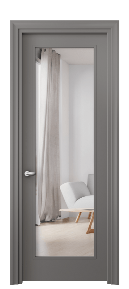 Дверь межкомнатная Esse 8502 Матовый классический серый Двустороннее зеркало, триплекс Фигурный универсальный наличник МКЛС Цена 57839 ₽ Наличники уже входят в базовый комплект. Фабрика дверей Волховец 8 (800) 551 43 19 Межкомнатная дверь Esse 8502 Матовый классический серый Двустороннее зеркало, триплекс Цена 57839 ₽ | Volhovec