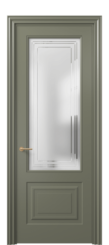 Дверь межкомнатная Mascot 8452 Матовый оливковый тёмный Сатинированное стекло с гравировкой "Грани", триплекс Фигурный наличник МОТ Цена 65999 ₽ Наличники уже входят в базовый комплект. Фабрика дверей Волховец 8 (800) 551 43 19 Межкомнатная дверь Mascot 8452 Матовый оливковый тёмный Сатинированное стекло с гравировкой "Грани", триплекс Цена 65999 ₽ | Volhovec