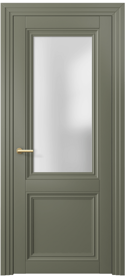 Дверь межкомнатная Centro 2524 Матовый оливковый тёмный Сатинированное стекло Каскадный наличник МОТ Цена 55999 ₽ Наличники уже входят в базовый комплект. Фабрика дверей Волховец 8 (800) 551 43 19 Межкомнатная дверь Centro 2524 Матовый оливковый тёмный Сатинированное стекло Цена 55999 ₽ | Volhovec