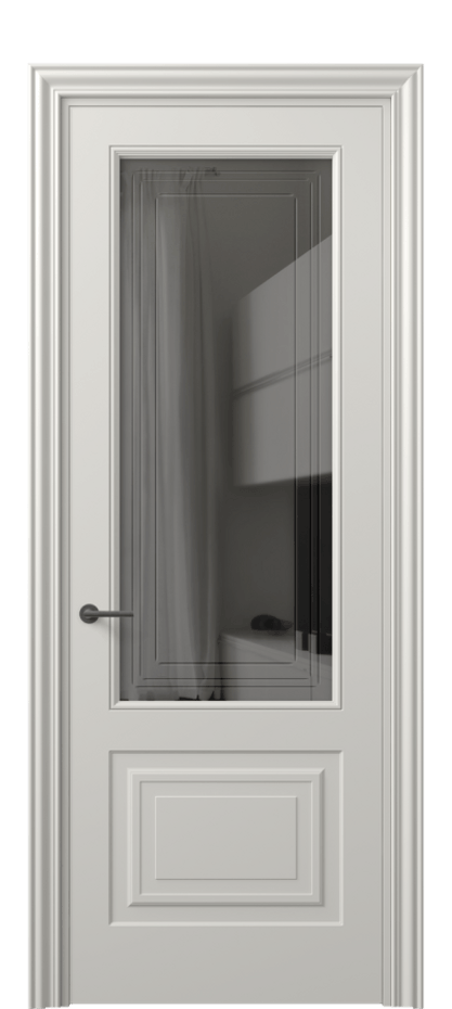 Дверь межкомнатная Маскот 8452 Матовый тёплый серый Прозрачное серое стекло с гравировкой "Грани", триплекс Фигурный наличник МТСР Цена 82499 ₽ Наличники уже входят в базовый комплект. Фабрика дверей Волховец 8 (800) 551 43 19 Межкомнатная дверь Маскот 8452 Матовый тёплый серый Прозрачное серое стекло с гравировкой "Грани", триплекс Цена 82499 ₽ | Volhovec