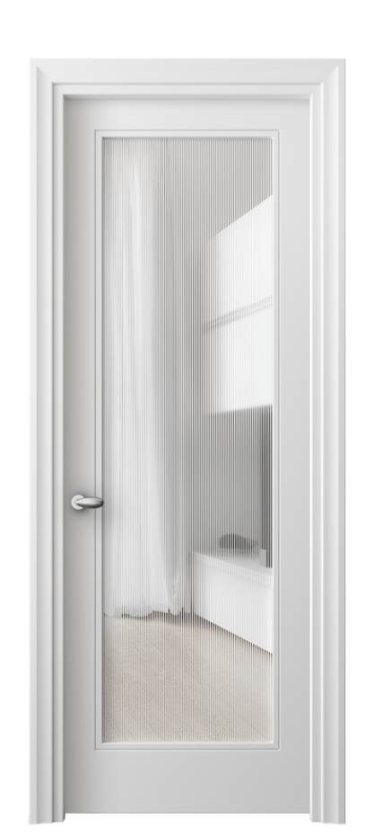 Дверь межкомнатная Esse 8502 Матовый белоснежный Рифлёное стекло "Дюна", триплекс Фигурный универсальный наличник МБЛ Цена 57679 ₽ Наличники уже входят в базовый комплект. Фабрика дверей Волховец 8 (800) 551 43 19 Межкомнатная дверь Esse 8502 Матовый белоснежный Рифлёное стекло "Дюна", триплекс Цена 57679 ₽ | Volhovec