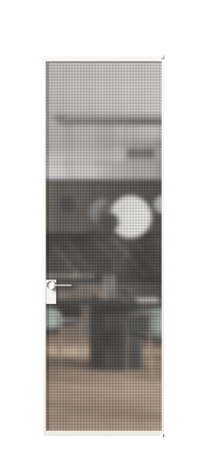 Алюминиевая дверь АЛПЛ040.01 Алюминий Белый Декоративное стекло с сеткой "Mesh silver", триплекс, 6 мм. Без короба бел Цена 109532 Стоимость комплекта двери включает:
1. Полотно (600/650/700/750/800/850/900/950*2000-2400 мм).
2. Короб
3. Комплект фурнитуры (2 торцевые петли и магнитный замок с ответной планкой). Фабрика дверей Волховец 8 (800) 551 43 19 Алюминиевая дверь АЛПЛ040.01 Алюминий Белый Декоративное стекло с сеткой "Mesh silver", триплекс, 6 мм Цена 109532 | Volhovec