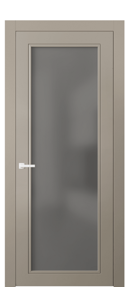 Дверь межкомнатная Neo Classic 8000 Матовый бисквитный Сатинированное серое стекло, триплекс Гладкий компланарный наличник МБСК Цена 74699 ₽ Наличники уже входят в базовый комплект. Фабрика дверей Волховец 8 (800) 551 43 19 Межкомнатная дверь Neo Classic 8000 Матовый бисквитный Сатинированное серое стекло, триплекс Цена 74699 ₽ | Volhovec