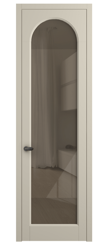 Дверь межкомнатная Palazzo 6804 Матовый бежево-серый Рефлективное бронзовое стекло "Stopsol", калёное, 6 мм 0536 МБСР Цена 99169 ₽ Наличники уже входят в базовый комплект. Фабрика дверей Волховец 8 (800) 551 43 19 Межкомнатная дверь Palazzo 6804 Матовый бежево-серый Рефлективное бронзовое стекло "Stopsol", калёное, 6 мм Цена 99169 ₽ | Volhovec