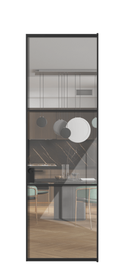 Алюминиевая дверь АЛПЛ040.03 Алюминий Черный Рефлективное прозрачное стекло "Stopsol", калёное. Без короба чер Цена 146970 Стоимость комплекта двери включает:
1. Полотно (600/650/700/750/800/850/900/950*2000-2400 мм).
2. Короб
3. Комплект фурнитуры (2 торцевые петли и магнитный замок с ответной планкой). Фабрика дверей Волховец 8 (800) 551 43 19 Алюминиевая дверь АЛПЛ040.03 Алюминий Черный Рефлективное прозрачное стекло "Stopsol", калёное Цена 146970 | Volhovec