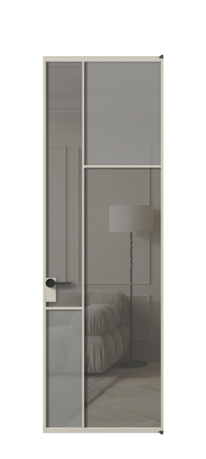 Дверь межкомнатная Мозаик АЛПЛ041.11 Алюминий светло-бежевый Сатинированное серое стекло, триплекс, 6 мм + Прозрачное серое стекло, триплекс Без короба АСБЖ Цена 165870 Стоимость комплекта двери включает:
1. Полотно (600/650/700/750/800/850/900/950*2000-2400 мм).
2. Короб
3. Комплект фурнитуры (2 торцевые петли и магнитный замок с ответной планкой). Фабрика дверей Волховец 8 (800) 551 43 19 Межкомнатная дверь Мозаик АЛПЛ041.11 Алюминий светло-бежевый Сатинированное серое стекло, триплекс, 6 мм + Прозрачное серое стекло, триплекс Цена 165870 ₽ | Volhovec