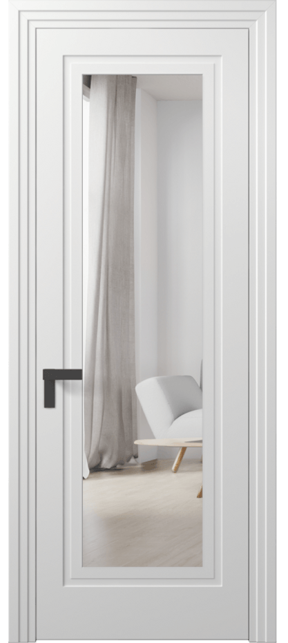 Дверь межкомнатная Rocca 8303 Матовый белоснежный Двустороннее зеркало, триплекс, 7 мм Фигурный наличник МБЛ Цена 77899 ₽ Наличники уже входят в базовый комплект. Фабрика дверей Волховец 8 (800) 551 43 19 Межкомнатная дверь Rocca 8303 Матовый белоснежный Двустороннее зеркало, триплекс, 7 мм Цена 77899 ₽ | Volhovec