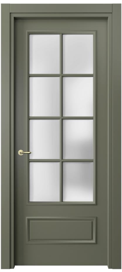 Дверь межкомнатная Paris 8112 Матовый оливковый тёмный Сатинированное стекло Гладкий наличник МОТ Цена 76999 ₽ Наличники уже входят в базовый комплект. Фабрика дверей Волховец 8 (800) 551 43 19 Межкомнатная дверь Paris 8112 Матовый оливковый тёмный Сатинированное стекло Цена 76999 ₽| Volhovec