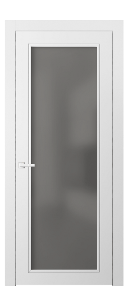 Дверь межкомнатная Neo Classic 8000 Матовый белоснежный Сатинированное серое стекло, триплекс Гладкий компланарный наличник МБЛ Цена 74699 ₽ Наличники уже входят в базовый комплект. Фабрика дверей Волховец 8 (800) 551 43 19 Межкомнатная дверь Neo Classic 8000 Матовый белоснежный Сатинированное серое стекло, триплекс Цена 74699 ₽ | Volhovec