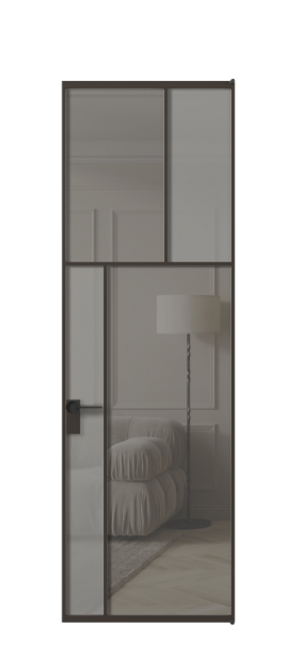 Дверь межкомнатная Mosaic АЛПЛ041.22 Алюминий антрацит Сатинированное серое стекло, триплекс, 6 мм + Прозрачное серое стекло, триплекс, 6 мм Без короба ААН Цена 156290 Стоимость комплекта двери включает:
1. Полотно (600/650/700/750/800/850/900/950*2000-2400 мм).
2. Короб
3. Комплект фурнитуры (2 торцевые петли и магнитный замок с ответной планкой). Фабрика дверей Волховец 8 (800) 551 43 19 Межкомнатная дверь Mosaic АЛПЛ041.22 Алюминий антрацит Сатинированное серое стекло, триплекс, 6 мм + Прозрачное серое стекло, триплекс, 6 мм Цена 156290 ₽ | Volhovec