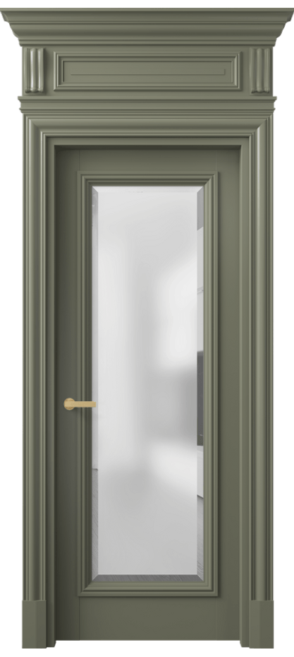 Дверь межкомнатная Антик 7300 Матовый оливковый тёмный Сатинированное стекло с фацетом КЭП + Объёмный фриз + Карниз МОТ Цена 164609 ₽ Наличники уже входят в базовый комплект. Фабрика дверей Волховец 8 (800) 551 43 19 Межкомнатная дверь Антик 7300 Матовый оливковый тёмный Сатинированное стекло с фацетом Цена 164609 ₽ | Volhovec