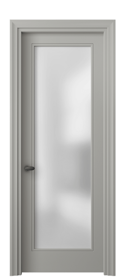Дверь межкомнатная Esse 8502 Матовый нейтральный серый Сатинированное стекло Фигурный универсальный наличник МНСР Цена 56239 ₽ Наличники уже входят в базовый комплект. Фабрика дверей Волховец 8 (800) 551 43 19 Межкомнатная дверь Esse 8502 Матовый нейтральный серый Сатинированное стекло Цена 56239 ₽ | Volhovec