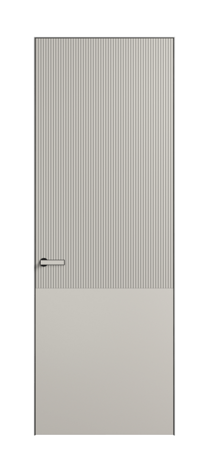 Дверь межкомнатная Вельвет АКП 8205 Матовый облачно-серый. Скрытый короб Черный Цена 70469 . Фабрика дверей Волховец 8 (800) 551 43 19 Межкомнатная дверь Вельвет АКП 8205 Матовый облачно-серый. Цена 70469 | Volhovec