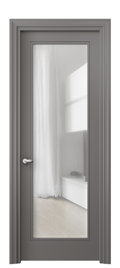Дверь межкомнатная Esse 8502 Матовый классический серый Рифлёное стекло "Дюна", триплекс Фигурный универсальный наличник МКЛС Цена 76299 ₽ Наличники уже входят в базовый комплект. Фабрика дверей Волховец 8 (800) 551 43 19 Межкомнатная дверь Esse 8502 Матовый классический серый Рифлёное стекло "Дюна", триплекс Цена 76299 ₽ | Volhovec