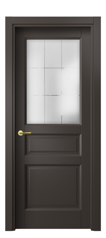 Дверь межкомнатная Galant 1432 Матовый антрацит Сатинированное стекло с гравировкой "Лофт", 4 мм Гладкий наличник МАН Цена 44170 ₽ Наличники уже входят в базовый комплект. Фабрика дверей Волховец 8 (800) 551 43 19 Межкомнатная дверь Galant 1432 Матовый антрацит Сатинированное стекло с гравировкой "Лофт", 4 мм Цена 44170 ₽ | Volhovec