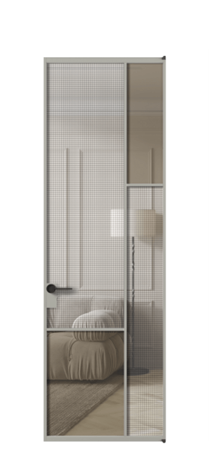 Дверь межкомнатная Mosaic АЛПЛ041.12 Алюминий нейтральный серый Декоративное стекло с сеткой "Mesh silver", триплекс, 6 мм + Прозрачное бронзовое стекло, триплекс Без короба АНСР Цена 171870 Стоимость комплекта двери включает:
1. Полотно (600/650/700/750/800/850/900/950*2000-2400 мм).
2. Короб
3. Комплект фурнитуры (2 торцевые петли и магнитный замок с ответной планкой). Фабрика дверей Волховец 8 (800) 551 43 19 Межкомнатная дверь Mosaic АЛПЛ041.12 Алюминий нейтральный серый Декоративное стекло с сеткой "Mesh silver", триплекс, 6 мм + Прозрачное бронзовое стекло, триплекс Цена 171870 ₽ | Volhovec