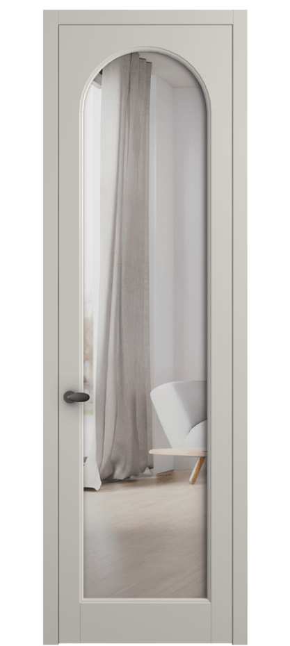 Дверь межкомнатная Палаццо 6804 Матовый облачно-серый Двустороннее зеркало, триплекс 0536 МОС Цена 103980 ₽ Наличники уже входят в базовый комплект. Фабрика дверей Волховец 8 (800) 551 43 19 Межкомнатная дверь Палаццо 6804 Матовый облачно-серый Двустороннее зеркало, триплекс Цена 103980 ₽ | Volhovec