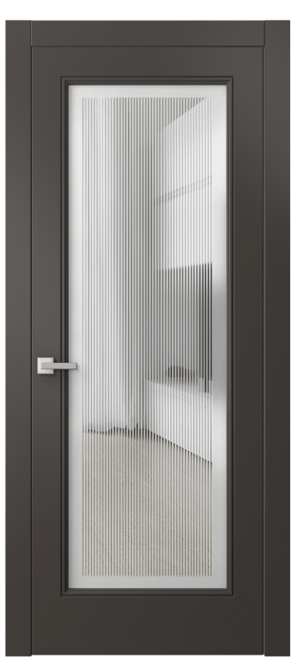 Дверь межкомнатная Linea 8300 Матовый антрацит Сатинированное с гравировкой "Каннелюры", триплекс, 7 мм Гладкий компланарный наличник МАН* Цена 79299 ₽ Наличники уже входят в базовый комплект. Фабрика дверей Волховец 8 (800) 551 43 19 Межкомнатная дверь Linea 8300 Матовый антрацит Сатинированное с гравировкой "Каннелюры", триплекс, 7 мм Цена 79299 ₽ | Volhovec