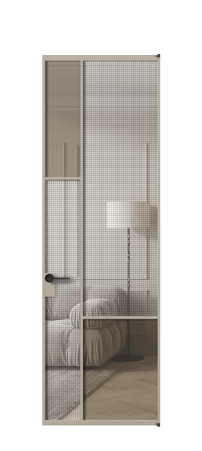 Дверь межкомнатная Mosaic АЛПЛ041.13 Алюминий бисквитный Декоративное стекло с сеткой "Mesh silver", триплекс, 6 мм + Прозрачное бронзовое стекло, триплекс Без короба АБСК Цена 171870 Стоимость комплекта двери включает:
1. Полотно (600/650/700/750/800/850/900/950*2000-2400 мм).
2. Короб
3. Комплект фурнитуры (2 торцевые петли и магнитный замок с ответной планкой). Фабрика дверей Волховец 8 (800) 551 43 19 Межкомнатная дверь Mosaic АЛПЛ041.13 Алюминий бисквитный Декоративное стекло с сеткой "Mesh silver", триплекс, 6 мм + Прозрачное бронзовое стекло, триплекс Цена 171870 ₽ | Volhovec