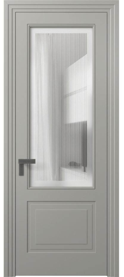Дверь межкомнатная Rocca 8352 Матовый нейтральный серый Сатинированное с гравировкой "Каннелюры", триплекс Каскадный компланарный наличник МНСР Цена 91899 ₽ Наличники уже входят в базовый комплект. Фабрика дверей Волховец 8 (800) 551 43 19 Межкомнатная дверь Rocca 8352 Матовый нейтральный серый Сатинированное с гравировкой "Каннелюры", триплекс Цена 91899 ₽ | Volhovec
