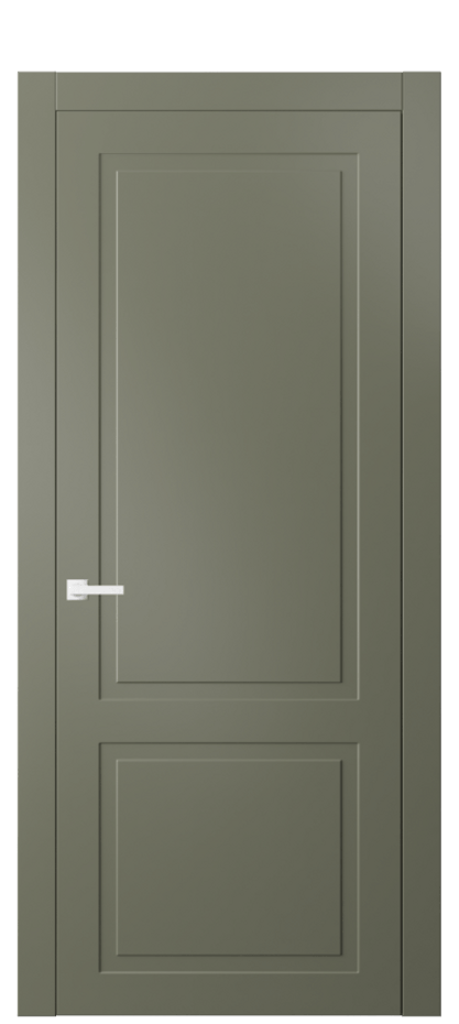 Дверь межкомнатная Neo Classic 8002 Матовый оливковый тёмный  Гладкий компланарный наличник МОТ Цена 52890 ₽ Наличники уже входят в базовый комплект. Фабрика дверей Волховец 8 (800) 551 43 19 Межкомнатная дверь Neo Classic 8002 Матовый оливковый тёмный  Цена 52890 ₽ | Volhovec