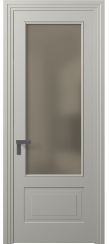 Дверь межкомнатная Рокка 8342 Матовый тёплый серый Сатинированное бронзовое стекло, триплекс Каскадный компланарный наличник МТСР Цена 82899 ₽ Наличники уже входят в базовый комплект. Фабрика дверей Волховец 8 (800) 551 43 19 Межкомнатная дверь Рокка 8342 Матовый тёплый серый Сатинированное бронзовое стекло, триплекс Цена 82899 ₽ | Volhovec