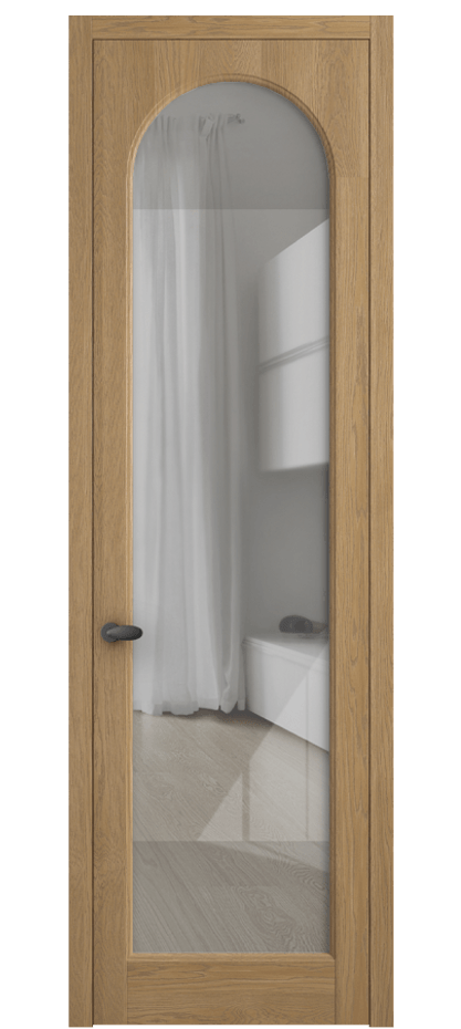 Дверь межкомнатная Палаццо 6804 Дуб пшеничный матовый Рефлективное прозрачное стекло "Стопсол", калёное 0536 ДПШМ Цена 156229 ₽ Наличники уже входят в базовый комплект. Фабрика дверей Волховец 8 (800) 551 43 19 Межкомнатная дверь Палаццо 6804 Дуб пшеничный матовый Рефлективное прозрачное стекло "Стопсол", калёное Цена 156229 ₽ | Volhovec