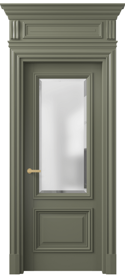 Дверь межкомнатная Антик 7302 Матовый оливковый тёмный Сатинированное стекло с фацетом КЭП + Объёмный фриз + Карниз МОТ Цена 164609 ₽ Наличники уже входят в базовый комплект. Фабрика дверей Волховец 8 (800) 551 43 19 Межкомнатная дверь Антик 7302 Матовый оливковый тёмный Сатинированное стекло с фацетом Цена 164609 ₽ | Volhovec