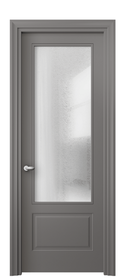 Дверь межкомнатная Esse 8542 Матовый классический серый Фактурное стекло "Лёд", триплекс Фигурный универсальный наличник МКЛС Цена 61039 ₽ Наличники уже входят в базовый комплект. Фабрика дверей Волховец 8 (800) 551 43 19 Межкомнатная дверь Esse 8542 Матовый классический серый Фактурное стекло "Лёд", триплекс Цена 61039 ₽ | Volhovec