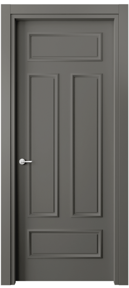 Дверь межкомнатная Paris 8143 Матовый классический серый  Гладкий наличник МКЛС Цена 76199 ₽ Наличники уже входят в базовый комплект. Фабрика дверей Волховец 8 (800) 551 43 19 Межкомнатная дверь Paris 8143 Матовый классический серый  Цена 76199 ₽| Volhovec