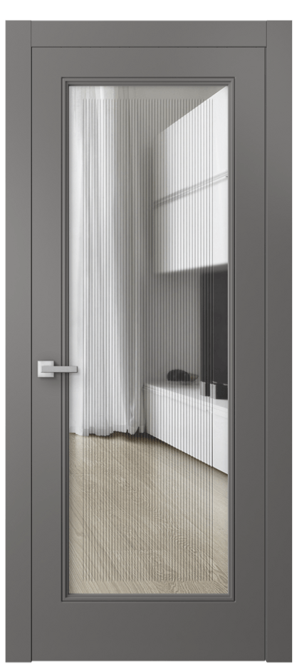 Дверь межкомнатная Линия 8300 Матовый классический серый Прозрачное стекло с гравировкой "Каннелюры", триплекс Гладкий компланарный наличник МКЛС* Цена 83699 ₽ Наличники уже входят в базовый комплект. Фабрика дверей Волховец 8 (800) 551 43 19 Межкомнатная дверь Линия 8300 Матовый классический серый Прозрачное стекло с гравировкой "Каннелюры", триплекс Цена 83699 ₽ | Volhovec