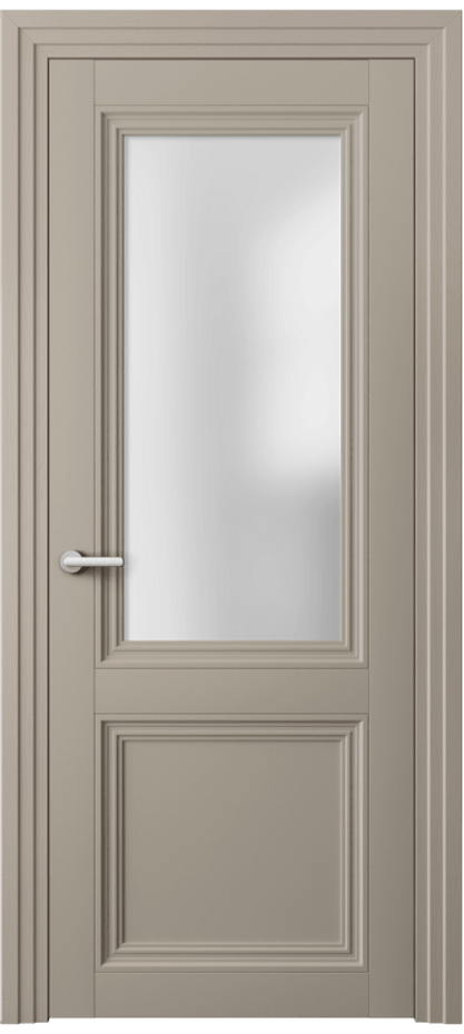 Дверь межкомнатная Centro 2524 Матовый бисквитный Сатинированное стекло Каскадный наличник МБСК Цена 74599 ₽ Наличники уже входят в базовый комплект. Фабрика дверей Волховец 8 (800) 551 43 19 Межкомнатная дверь Centro 2524 Матовый бисквитный Сатинированное стекло Цена 74599 ₽ | Volhovec