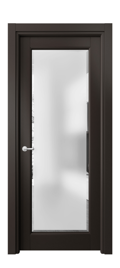 Дверь межкомнатная Тоскана Ромбо 6300 Матовый антрацит Сатинированное стекло с фацетом Гладкий наличник МАН Цена 94299 ₽ Наличники уже входят в базовый комплект. Фабрика дверей Волховец 8 (800) 551 43 19 Межкомнатная дверь Тоскана Ромбо 6300 Матовый антрацит Сатинированное стекло с фацетом Цена 94299 ₽ | Volhovec